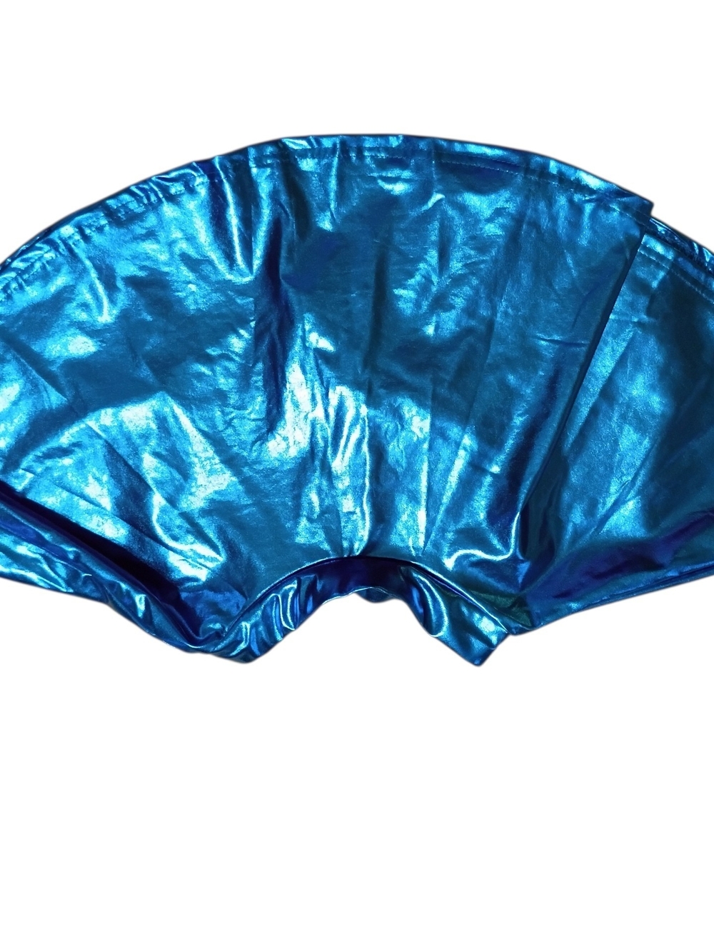 EUC Shiny Metallic Blue Dance Skirt Medium